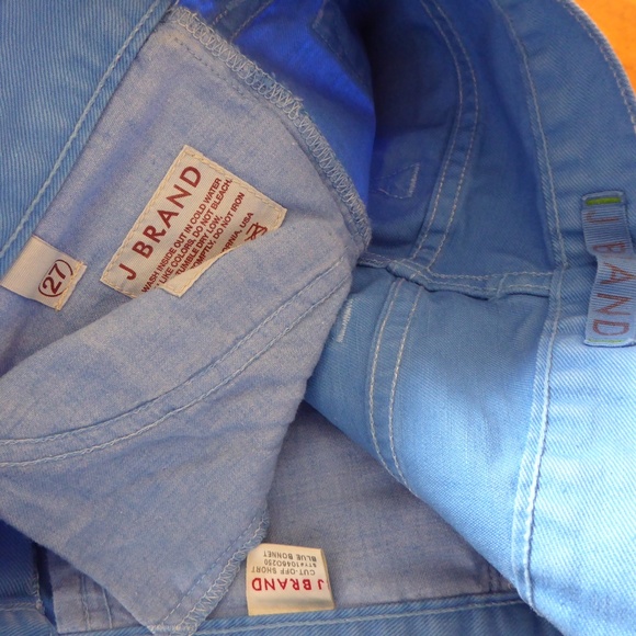 J Brand Cut Off Denim Jeans Shorts Blue Bonnet 27 - Picture 8 of 8